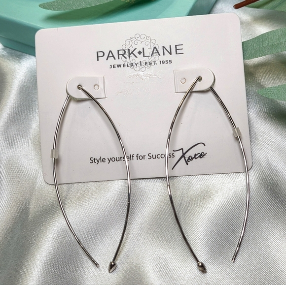 Park Lane Jewelry - Park Lane Sleek Silver Teardrop Earrings